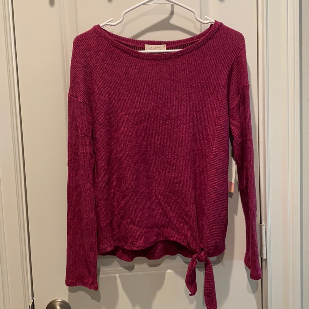 Magenta Long Sleeve Sweater